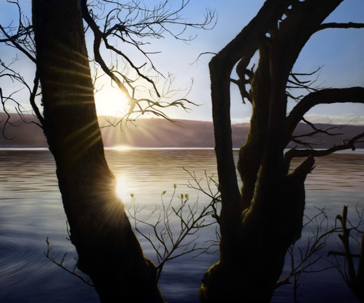 'Golden Hour, Loch Lomond' by artist Andrew Tough